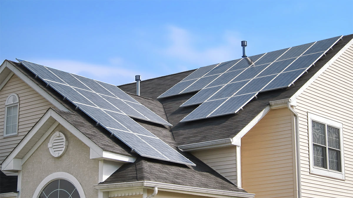 Panneaux solaires maison